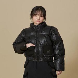 W 플랩 숏 패딩_Black
