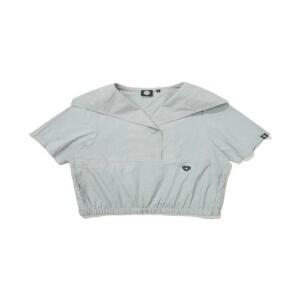 W 세일러 카라 반팔 아노락_Khaki