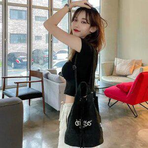 드릴리스 투웨이 써클백 에코백 버킷백 복조리가방 캔버스백 데일리 남녀공용 크로스백