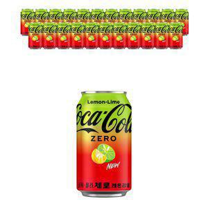 [코카콜라] 코카콜라 제로 레몬라임, 350ml, 24개