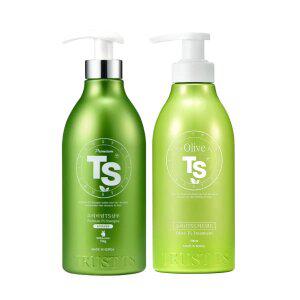 프리미엄 TS 샴푸 500g + TS 올리브 트리트먼트 500g