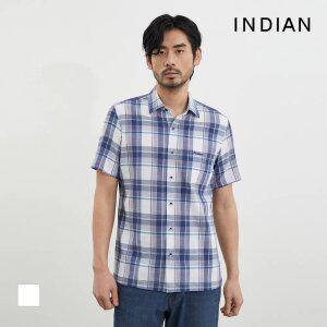 [INDIAN] 울혼방 써커 빅체크 셔츠_MITNS4M3241