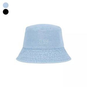 [게스] 일자로고 자수 버킷햇 KP0A1201