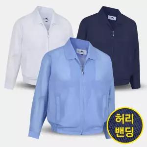 남성 여름 무지 밴딩 신사 점퍼 GMSBMJ 중년 장년