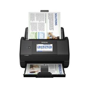 Epson Workforce ES-580W PC 및 Mac용 무선 컬러 듀플렉스 데스크톱 문서 스캐너(100매 자동 문서 공급 장치(ADF) 및 직관적인 4.3인치 터치스크린