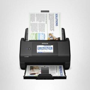 Epson Workforce ES-580W 및 공급 터치스크린 스캐너(100매 4.3인치 장치(ADF), 무선 듀플렉스 PC 컬러 자동 문서 데스크톱 포함) 직관적인 Mac용
