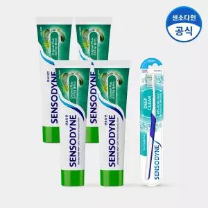 센소다인 오리지날 플러스 치약 100g x4개+딥클린 칫솔 1개