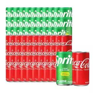 [셀러허브]코카콜라+스프라이트 190ml 60캔 (각 30캔) (S50392097)