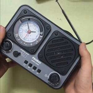 휴대용 빈티지 FM AM SW 라디오 레트로 복고풍 엔틱 시계 고감도 수신기 무선 블루투스 스피커 지원 USB 배