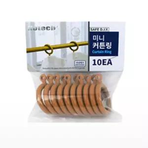 엘디자인 쉽고간편한 미니커텐링 10EA 오크 커튼부자재