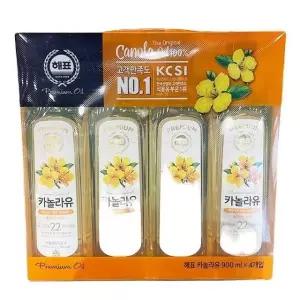 해표 카놀라유 900ml x 4입 b64505