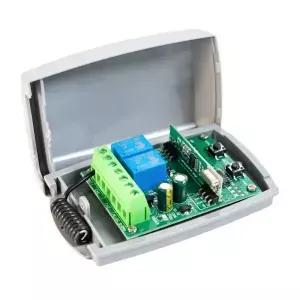 공장 2채널 차고 문 모터 리모컨 수신기 433.92MHz 고정 코드 및 스위치 지원