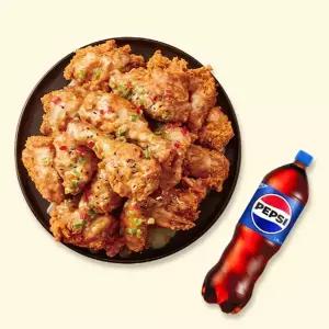 [자담치킨] 맵슐랭치킨(마일드)+콜라1.25L