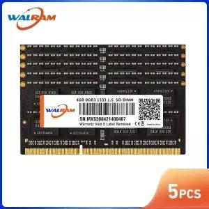 WALRAM Memoria Ram 4GB DDR3 노트북 메모리 133Hz 1600MHz 10600S 12800S 14900S SOM 비 ECC 204pin