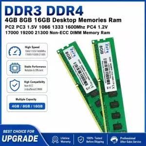 DDR3 4GB 데스크탑 메모리 Ram PC2 1.5V 1066 1333 1600Mhz 1.2V 17000 19200 21300 비 ECC M