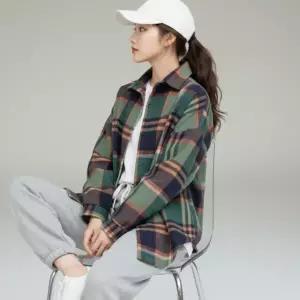 캠퍼스룩 체크 남방 기모 셔츠 긴팔티 루즈핏 아우터