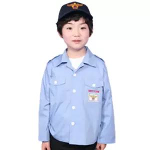 직업체험 역할놀이 경찰관 상의n모자 의상세트 역할체험 유치원연극 유아연극