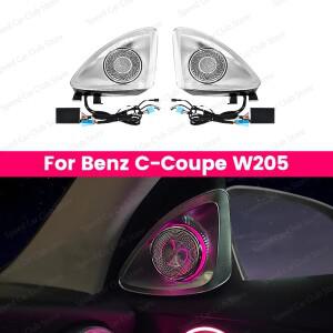 메르세데스-벤츠 C 클래스 쿠페 W205 C63 차량 오디오 업그레이드용 신형 LED 4D 회전식 고출력 스피커