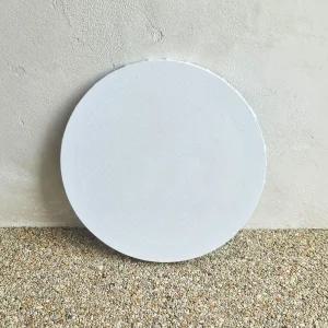 아트캔버스 무지캔버스 미술용 무지 백색 아트 캔버스 원형 25CM