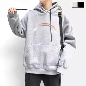 LD-344 레인보우후드티(기본핏) 긴팔 패션 디자인 후드 셔츠