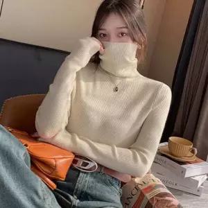 골지 여성 폴라티 터틀넥 목라 긴팔 니트 셔츠라 반티 하이넥 터들 라니트 겨울 롱티 가을 겨울라 이너 라