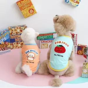 패리스독 프렌치 티셔츠 블루캐릭터 강아지 애완견옷 애견 반려 패션 애티 디자인