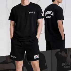 남여공용 데일리 Roka 반바지 4컬러 티셔츠 반바지 반팔티 군인