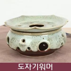 천목 이중시유 도자기 워머 소주전자 티포트 양초 인테리어소품 차포트 주방용품 유리주