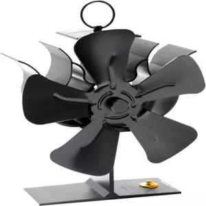 KTJ 스토브 팬 에코 등유 우드 석유 전원 공급 없음 에너지 절약 조용하고 한랭 보호 공기 순환 소형