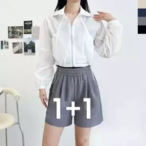 의류 면바지 밴딩바지 여자핫팬츠 휴가