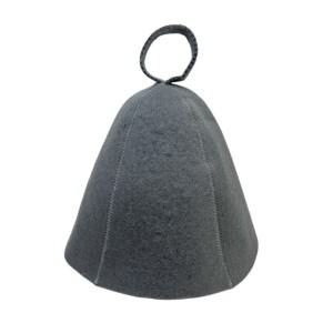 순백색 울 펠트 사우나 모자 샤워 바냐용 머리 보호 캡