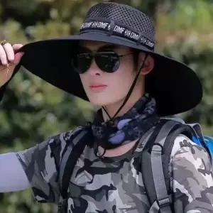 왕챙모자 블랙 일모자 남자썬캡 15cm