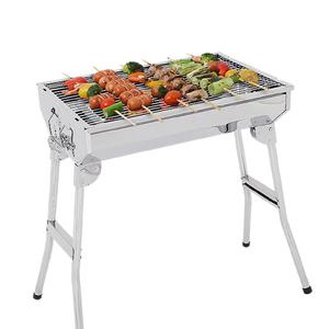 꾸버스 접이식 스텐 바베큐그릴 포터블 L 베이직 캠핑 펜션 숯불 직화 BBQ 화로