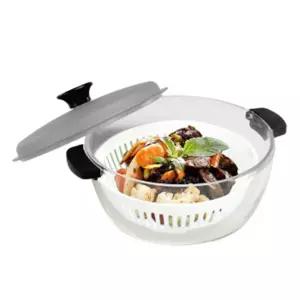 내열유리 렌지오븐전용쿡 대2.3L 라면냄비 찜기