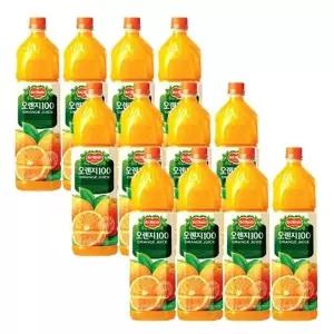 롯데칠성 델몬트 오렌지 1.5L 12페트
