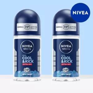 (eTV)니베아 맨 데오드란트 롤온 쿨 앤 킥 50ml 2개