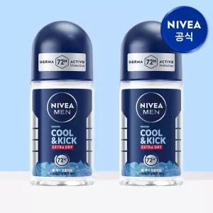 니베아 맨 데오드란트 롤온 쿨 앤 킥 50ml 2개