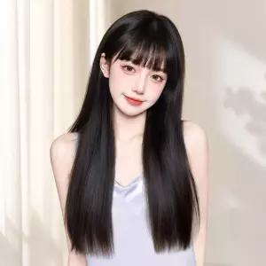시스루 앞머리 사이드뱅 긴머리 가발 SD-251140 여성가발 롱 헤어 피스