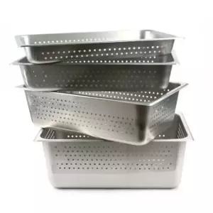 튜뮬 위생왕 타공바트 식당용 물빠짐 스텐용기 반찬통 2inch부터8inch 뚜껑없음