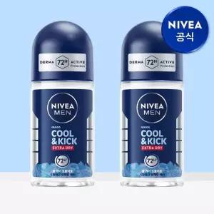 [eTV]니베아 맨 데오드란트 롤온 쿨 앤 킥 50ml 2개