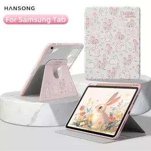 삼성 갤럭시 탭 S7/S8/S9 11인치 S6 Lite 10.4 S7 FE S8 S9 S10 Plus 12.4 S9용 펜 트레이 태블릿 커버