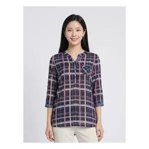 프렐린 택가159000원 면혼방 7부 블라우스 -R2BM221633B 820965