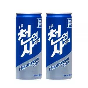일화 천연 사이다 캔 간식 탄산음료 가정용 250ml 30개 MNS
