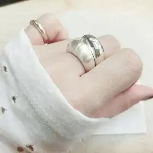 [하프클럽/셀럽하우스]여성 3돈 볼드 은 가락지 반지 여성 링 볼륨 반지 낱개배송 (실버 925)