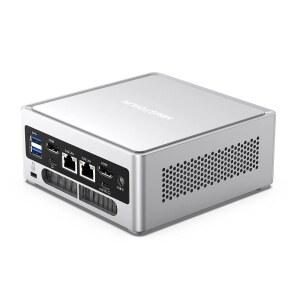 미니포럼 NAB9S 미니 PC, 인텔 코어 i9-13900HK(14C / 20T, 최대 5.4GHz), 쿼드 4K 디스플레이, 듀얼 2.5GbE LAN, Wi-Fi 6, BT 5.2 u201ANO RAM / SSD /OS