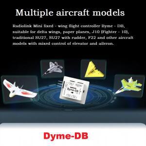 Byme-DB 델타 윙 마이크로 종이 비행기 J10 전통 SU27 F22 내장 자이로 스코프 용 4CH 고정 날개 제어