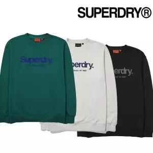 슈퍼드라이 세미 오버핏 코어 빅로고 스웨트셔츠SDUMRYO03