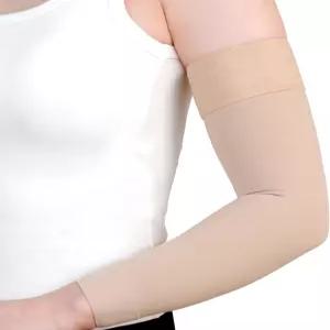 여성용 20-30mmHg 압박 림프부종 팔 소매 싱글 순환 두드러기 대한 전체 지지력