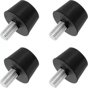 uxcell 4Pcs 고무 진동 솔레이터 충격 흡수 장치 장착 0.98 x 0.69 원뿔형 스터드 M8 15mm 나사산 공기