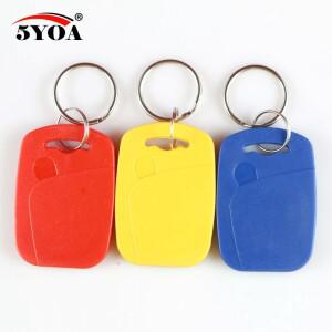 5pcs IC ID 13.56MHZ 변경 가능 쓰기 재기록 복합 키 태그 Keyfob 듀얼 칩 주파수 + 125KHZ T5577 EM4305